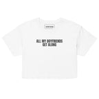 All My Boyfriends Get Along Crop Top